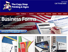 Tablet Screenshot of copyshopprinting.com